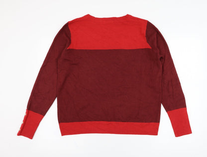 Womens UK Size 14 Marks and Spencer Red Pullover Jumper