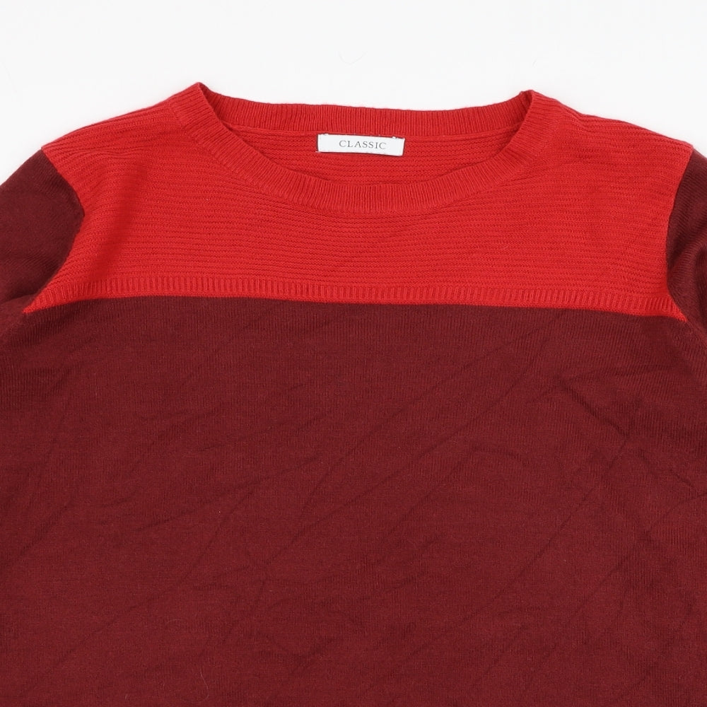 Womens UK Size 14 Marks and Spencer Red Pullover Jumper