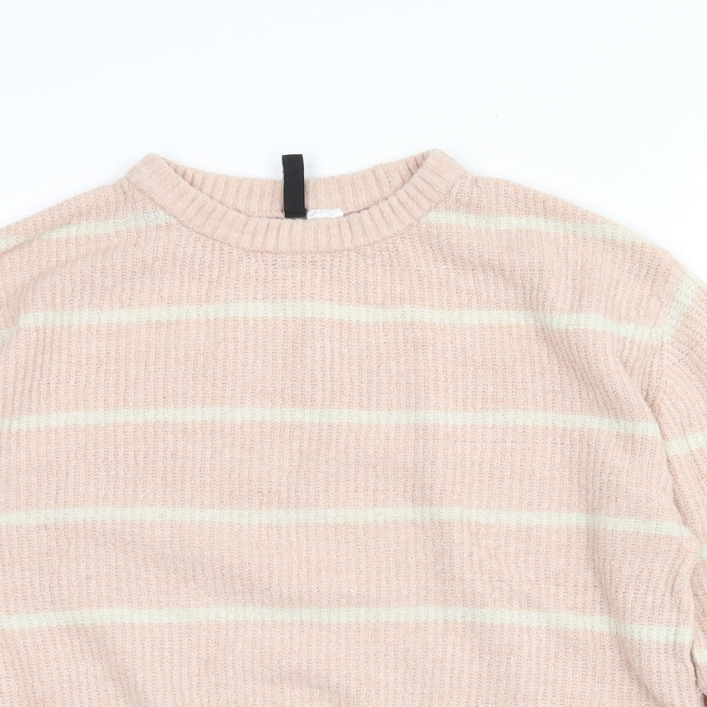 Womens UK Size XS Divided Pink Pullover Jumper