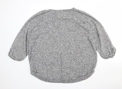Womens UK Size L Wallis Grey Pullover Jumper
