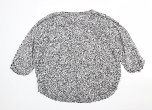 Womens UK Size L Wallis Grey Pullover Jumper