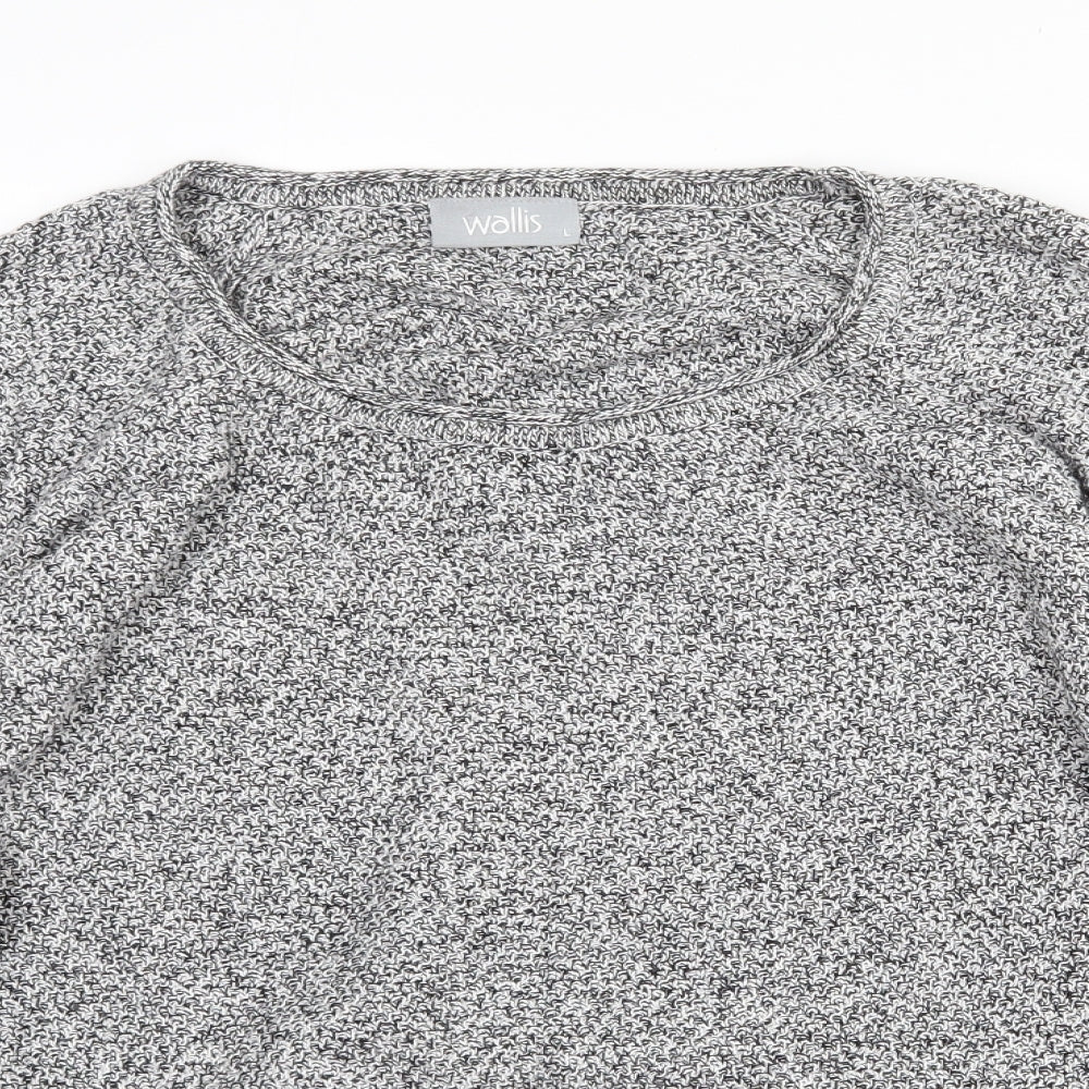 Womens UK Size L Wallis Grey Pullover Jumper
