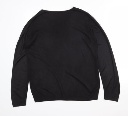 Womens UK Size 10 Marks and Spencer Black Pullover Jumper