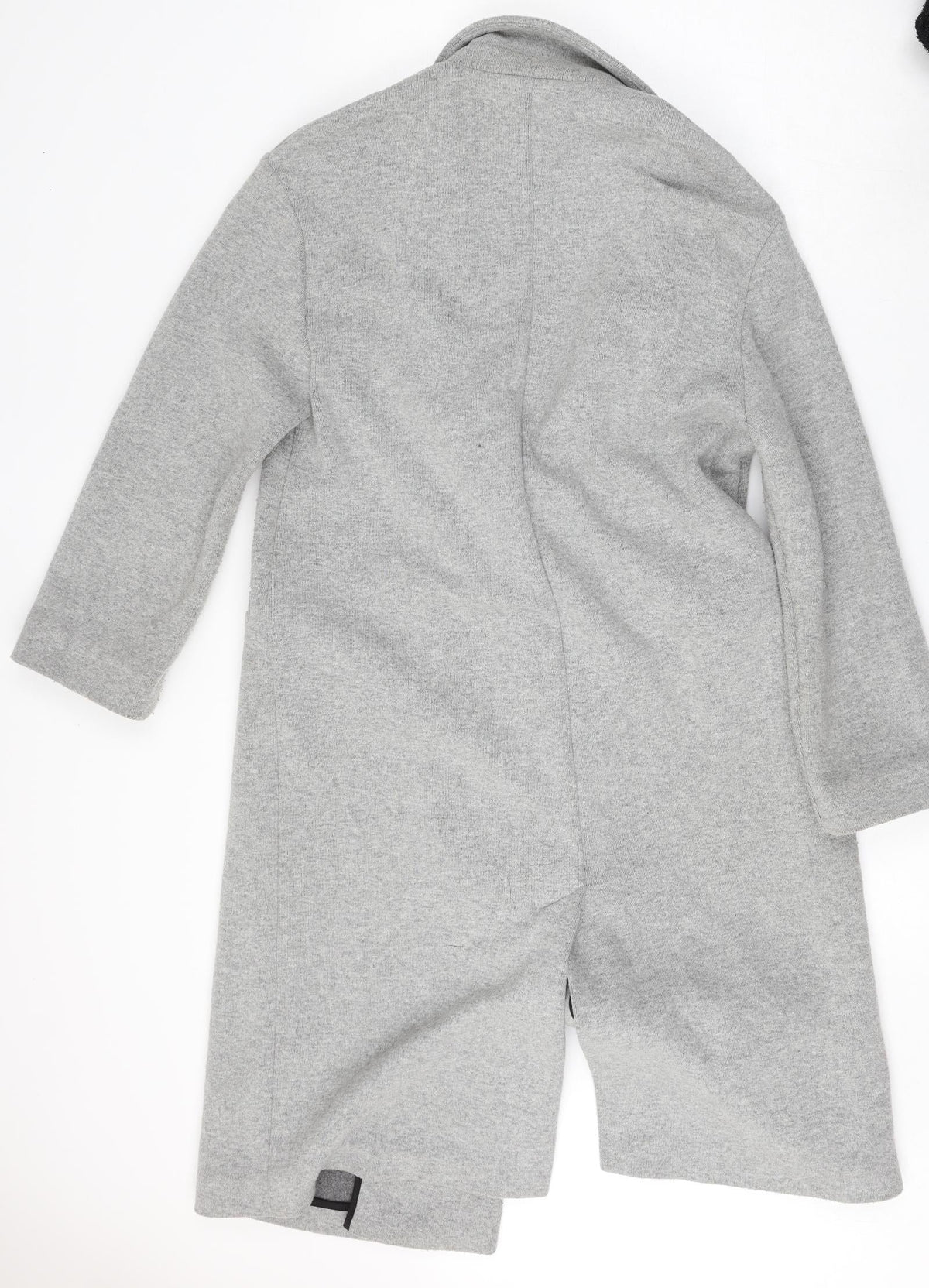 Back view of TRF Outerwear women’s grey jacket, size S, button