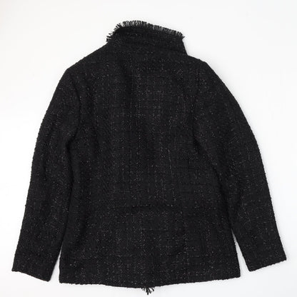 F&F Womens Black   Jacket  Size 12  Button