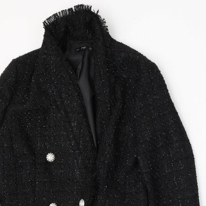 F&F Womens Black   Jacket  Size 12  Button