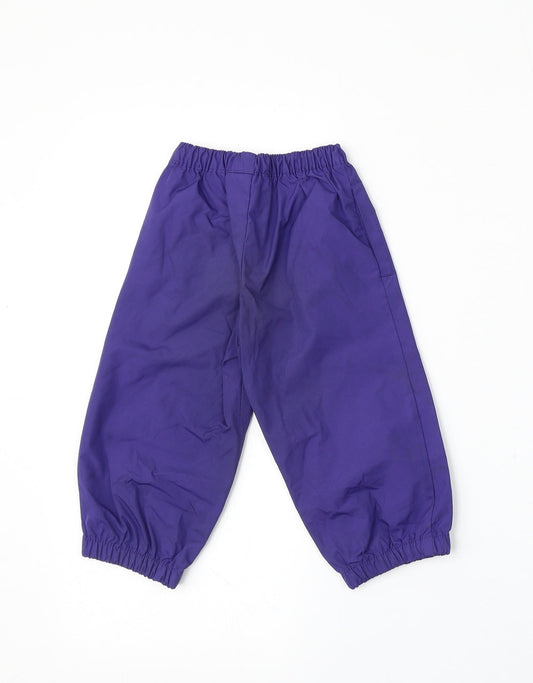 OshKosh B’gosh Girls Purple  Polyester Rain Trousers Trousers Size 12 Months