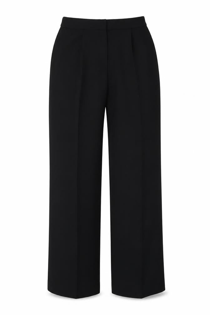 Womens UK Size 8 Mango Regular Fit  Black Trousers