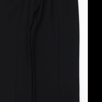 Mango Womens Black  Polyester Trousers  Size 8 L31 in Regular Hook & Loop