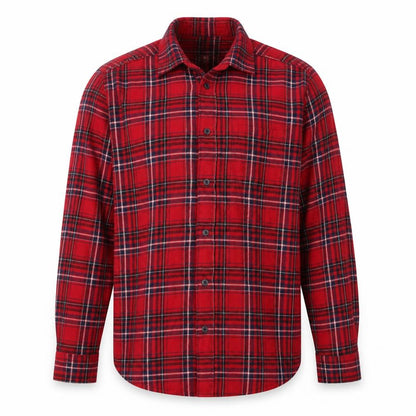 Cedarwood State Mens Red Check Cotton Button-Up Size XS Collared Button