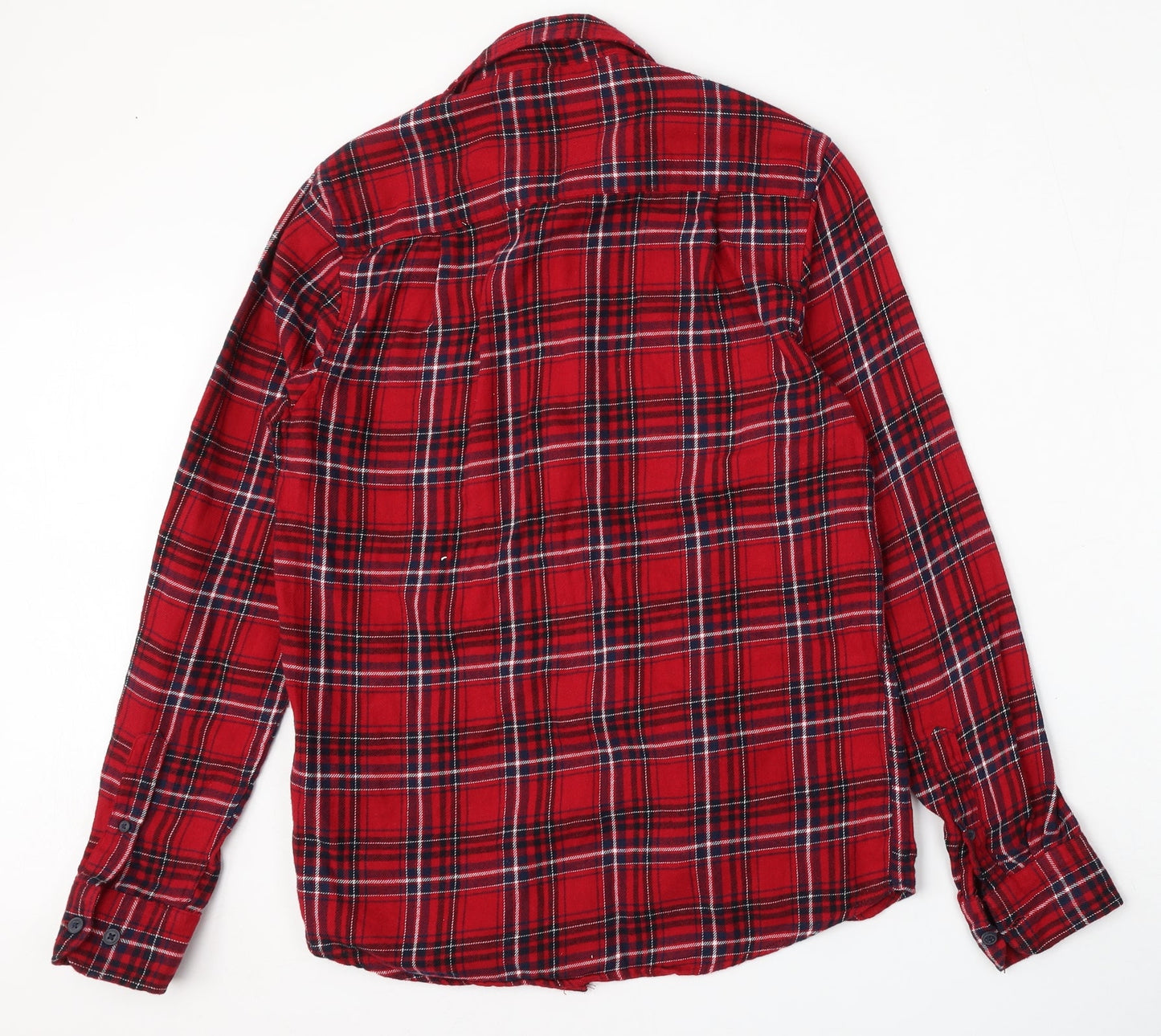 Mens UK Size XS Cedar Wood State Red  Button-Up Long Sleeve Casual Shirt