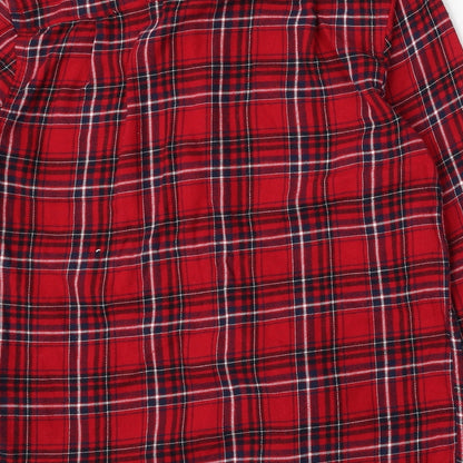 Mens UK Size XS Cedar Wood State Red  Button-Up Long Sleeve Casual Shirt