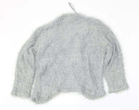 Gerard Womens Blue Round Neck  Polyester Cardigan Jumper Size S