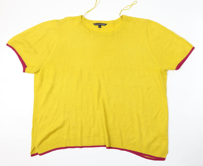 Womens UK Size 20 Bonmarché Yellow Pullover Jumper