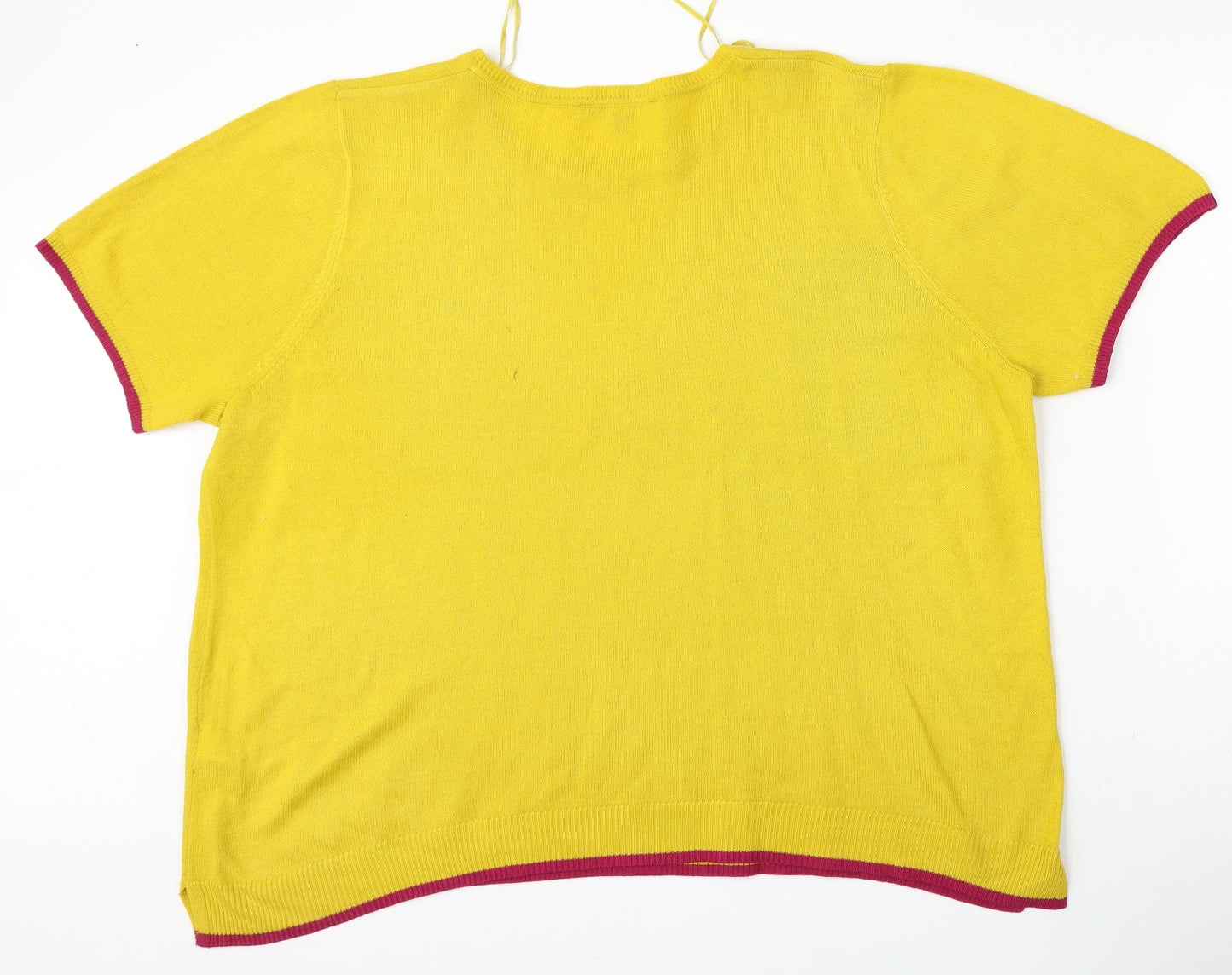 Womens UK Size 20 Bonmarché Yellow Pullover Jumper