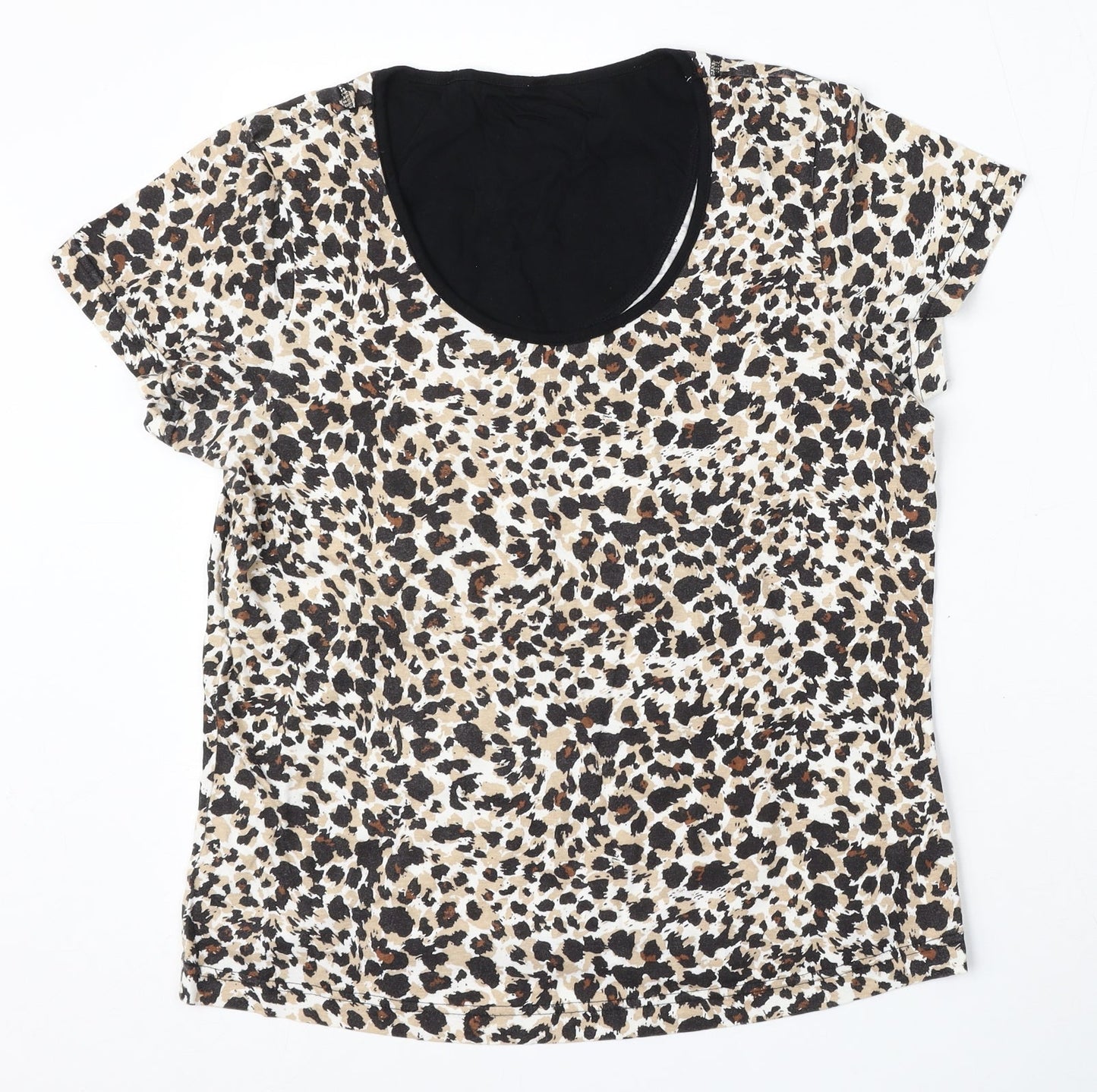 Womens UK Size 12 Marks and Spencer Multicoloured Basic Blouse