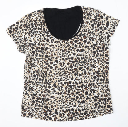 Womens UK Size 12 Marks and Spencer Multicoloured Basic Blouse