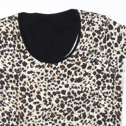 Womens UK Size 12 Marks and Spencer Multicoloured Basic Blouse