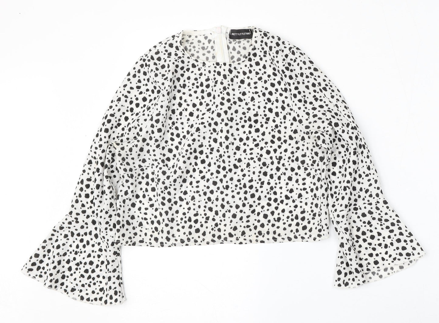 Womens UK Size 6 PRETTYLITTLETHING White Basic Blouse