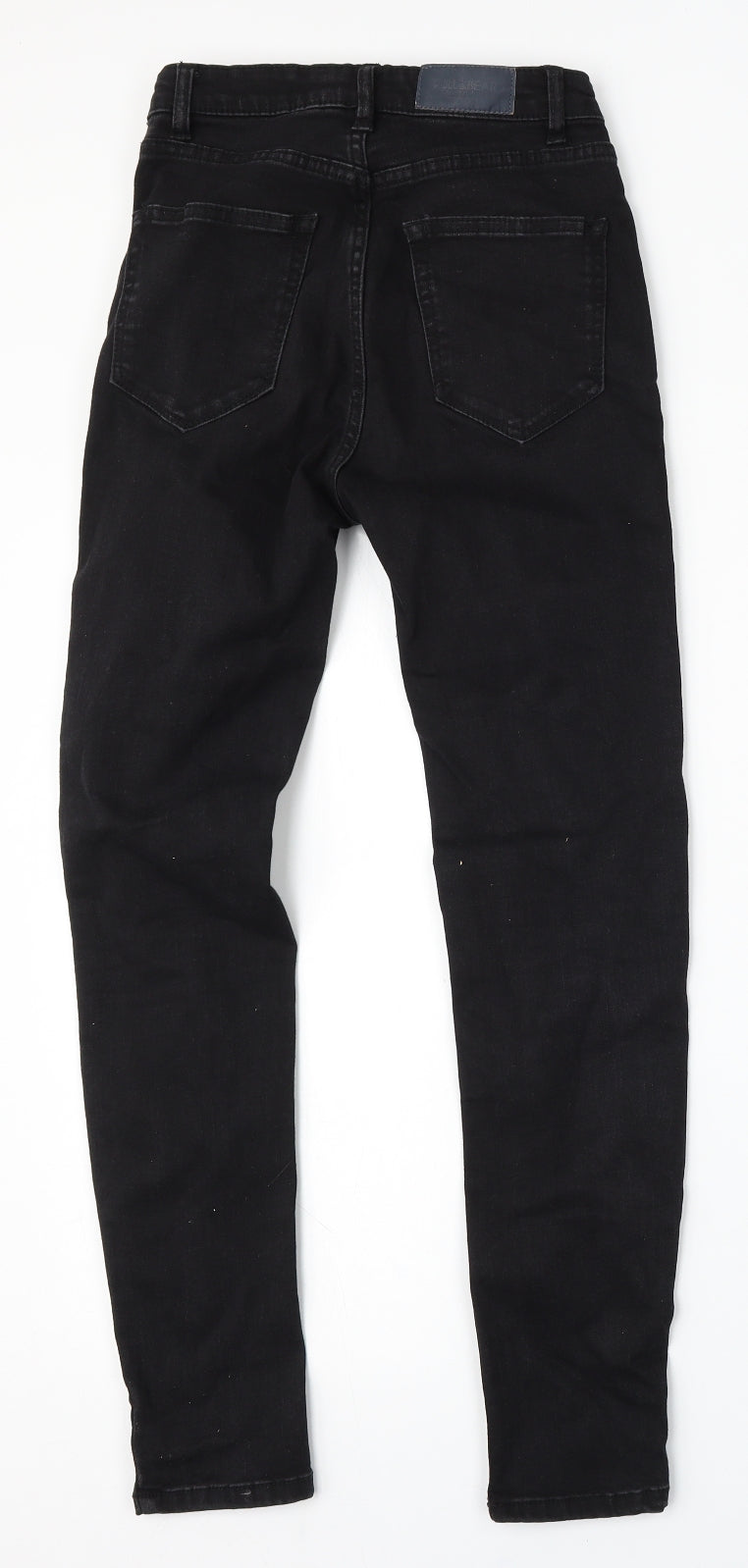 Pull&Bear Womens Black  Polyester Skinny Jeans Size 26 L26 in Regular Button