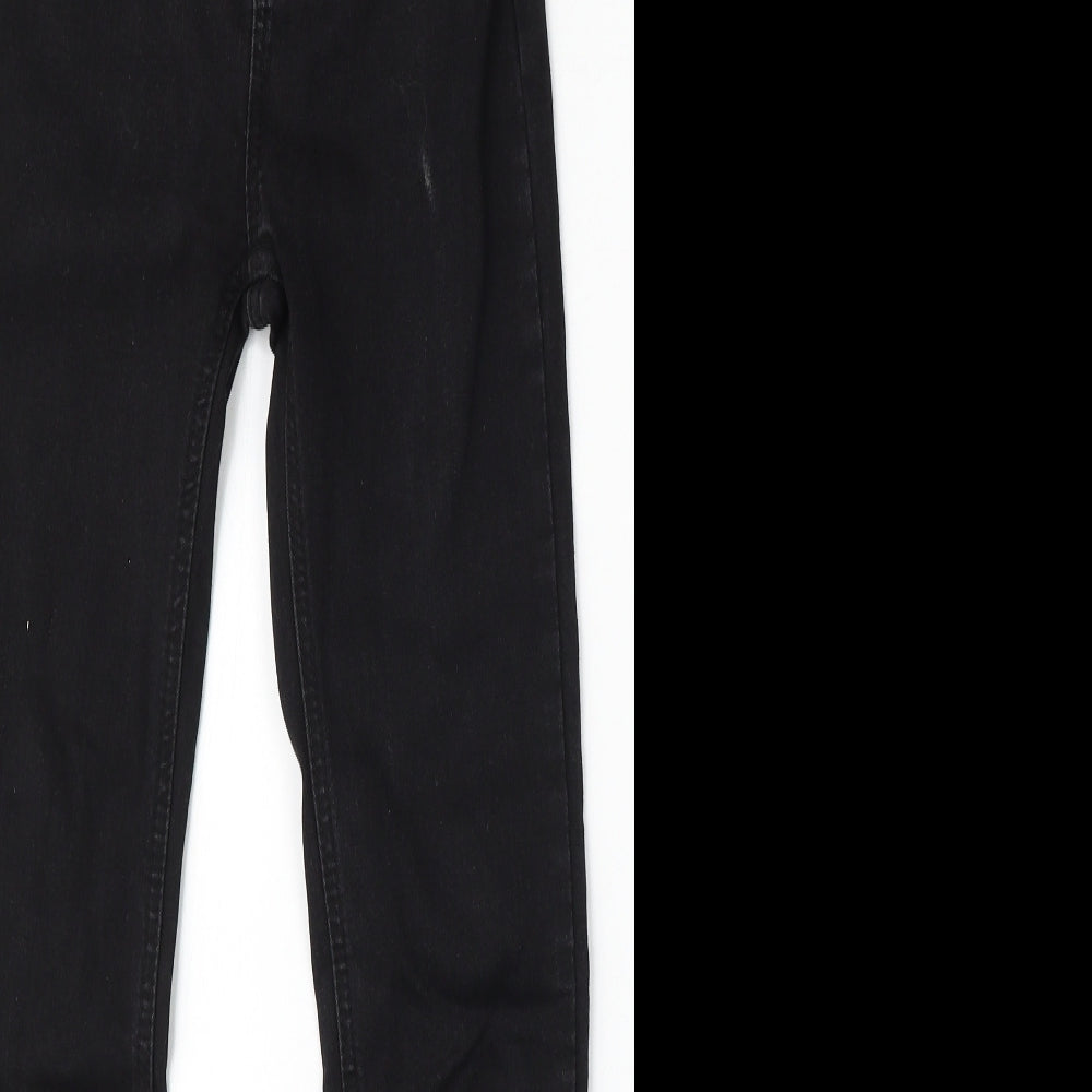 Pull&Bear Womens Black  Polyester Skinny Jeans Size 26 L26 in Regular Button