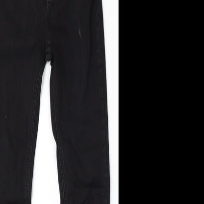 Pull&Bear Womens Black  Polyester Skinny Jeans Size 26 L26 in Regular Button