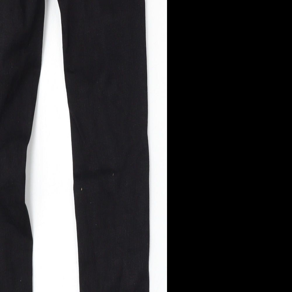 Pull&Bear Womens Black  Polyester Skinny Jeans Size 26 L26 in Regular Button