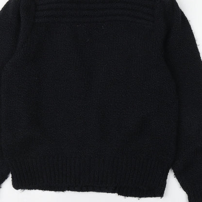 Hamells Womens Blue V-Neck  Acrylic Cardigan Jumper Size 10
