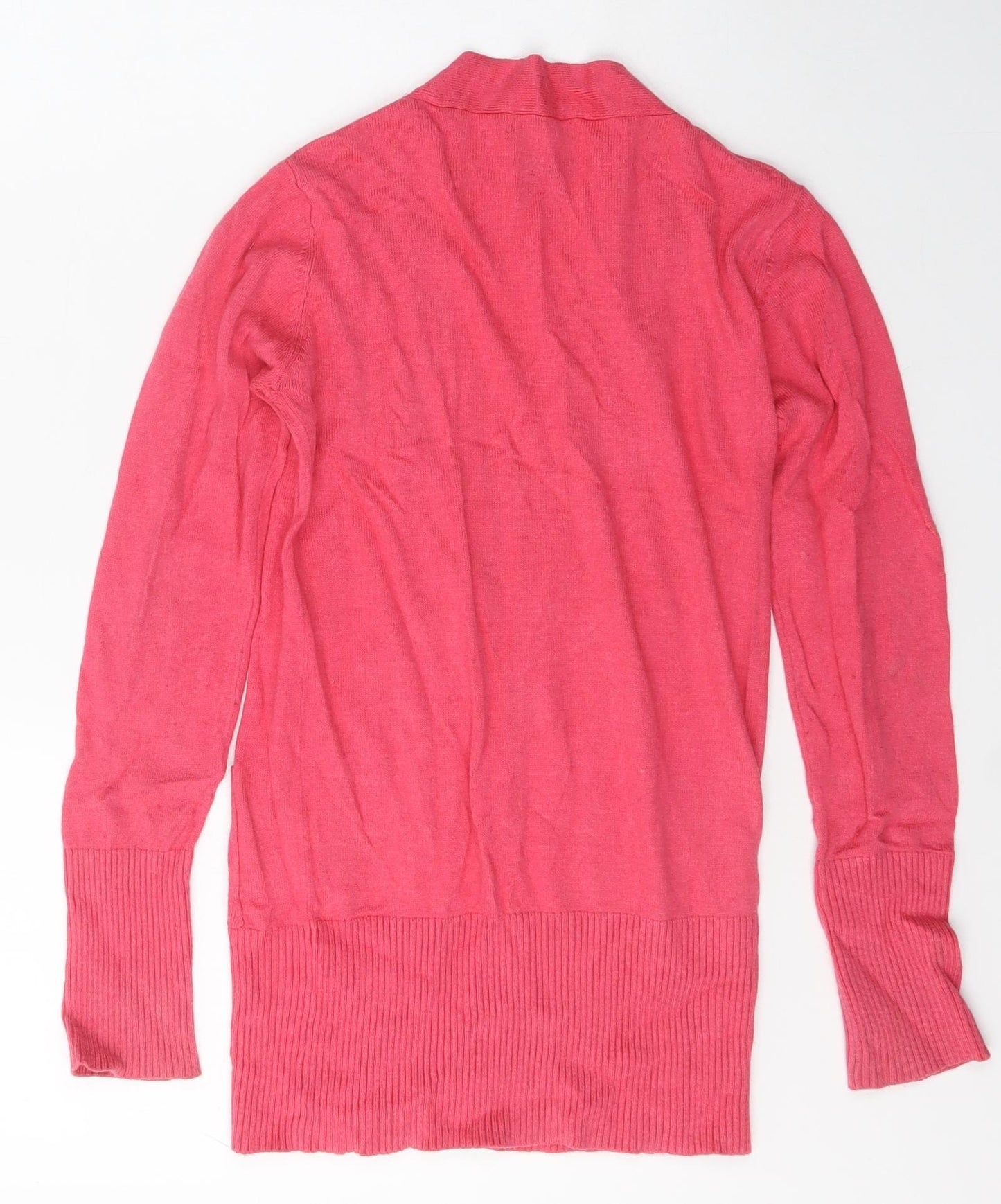 Indigo Girls Pink V-Neck  Cotton Cardigan Jumper Size 9-10 Years  Button