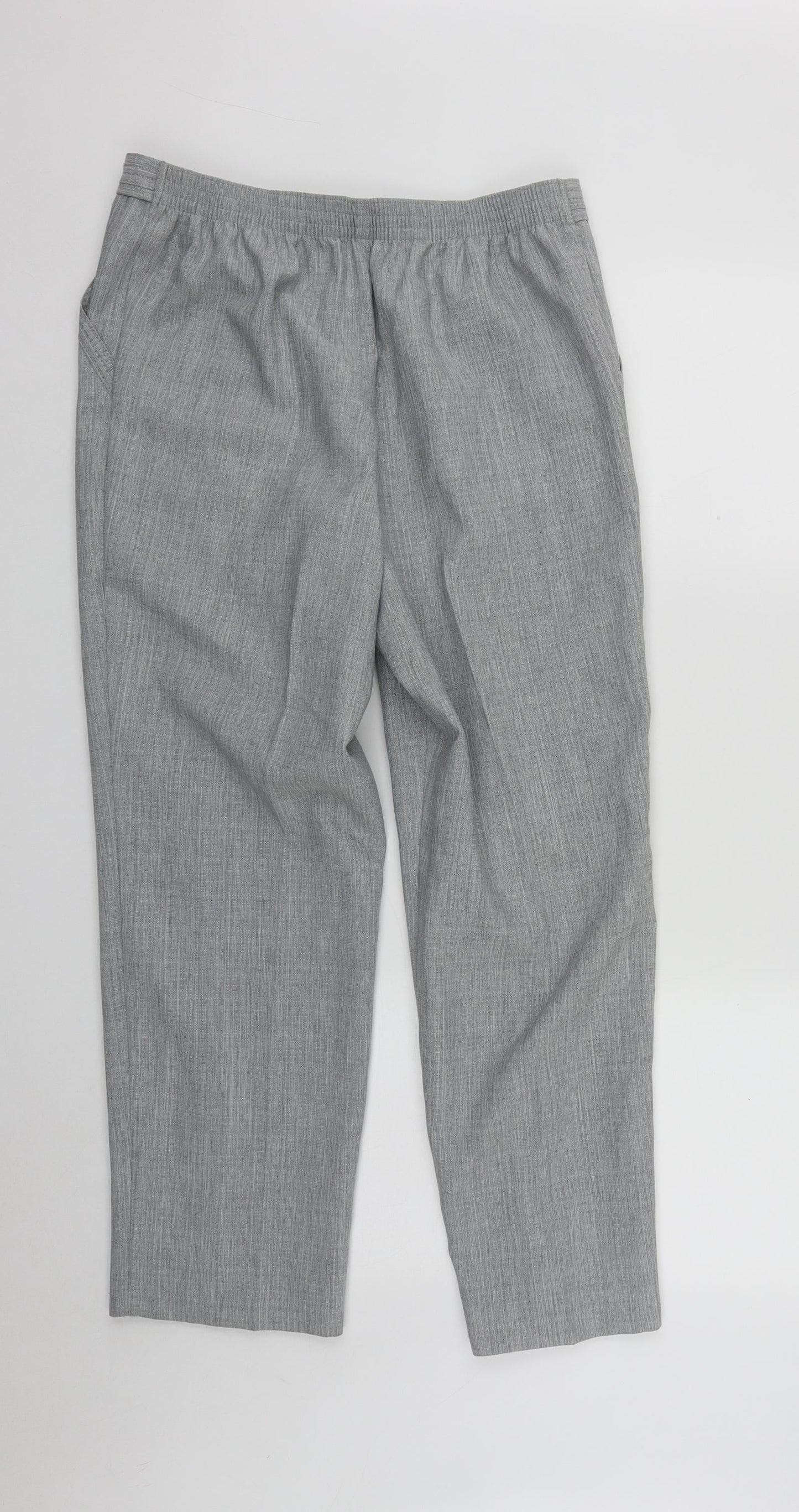 Womens UK Size 12 Marks and Spencer Regular Fit  Grey Trousers
