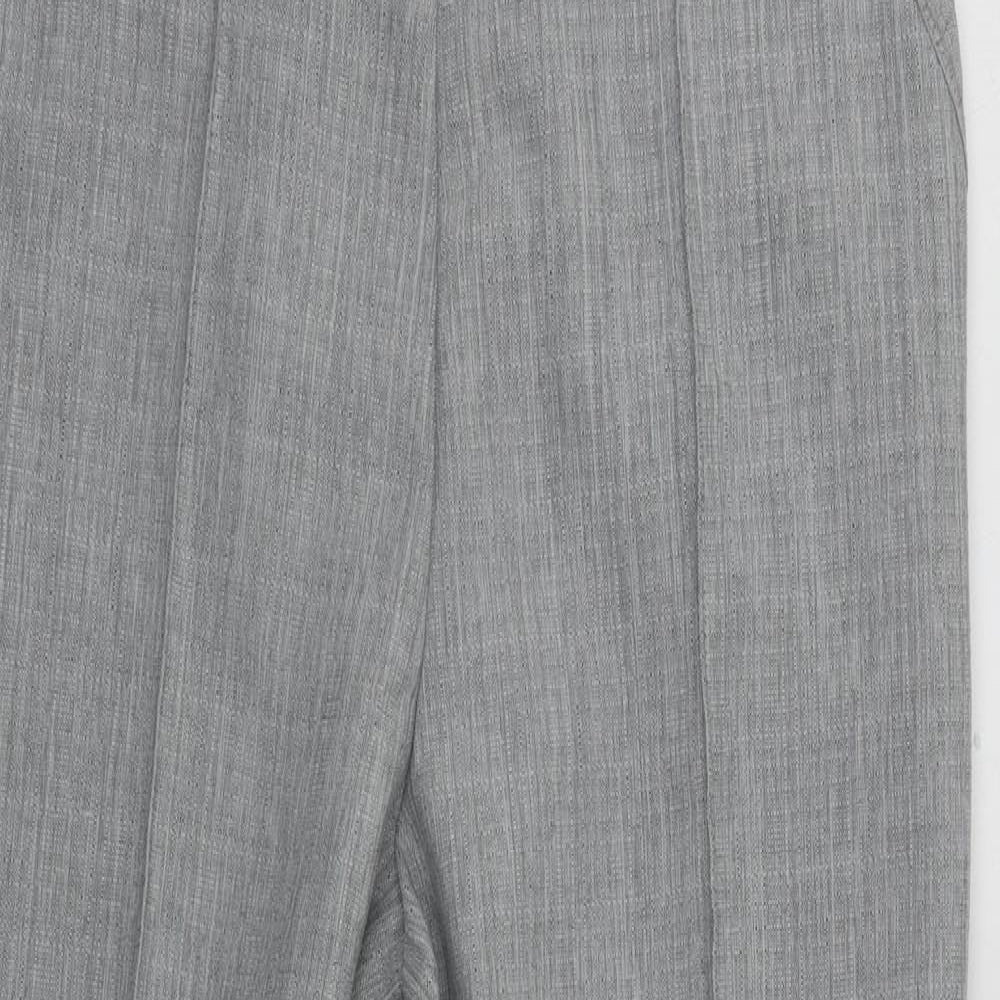 Womens UK Size 12 Marks and Spencer Regular Fit  Grey Trousers