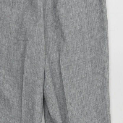 Womens UK Size 12 Marks and Spencer Regular Fit  Grey Trousers