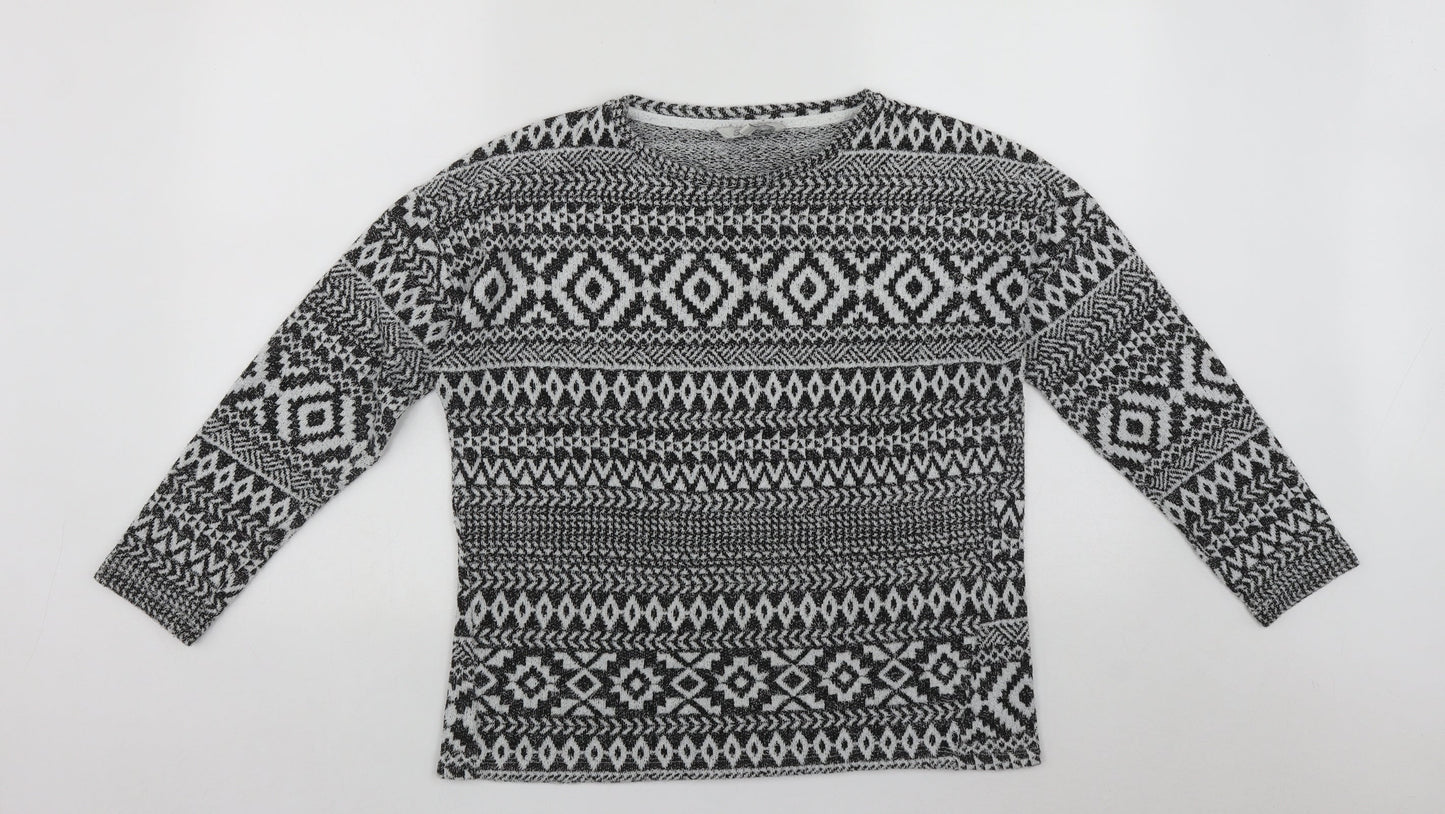 Womens UK Size M Peacocks Multicoloured Pullover Jumper