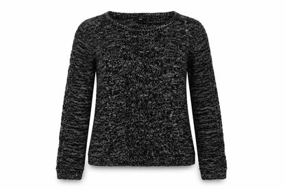H&M Womens Black Round Neck  Acrylic Pullover Jumper Size M
