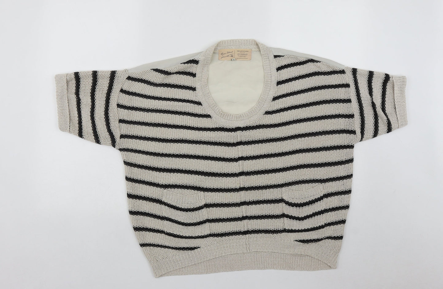 Womens UK Size 10 River Island Beige Pullover Jumper