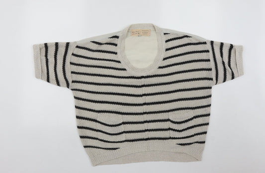 Womens UK Size 10 River Island Beige Pullover Jumper