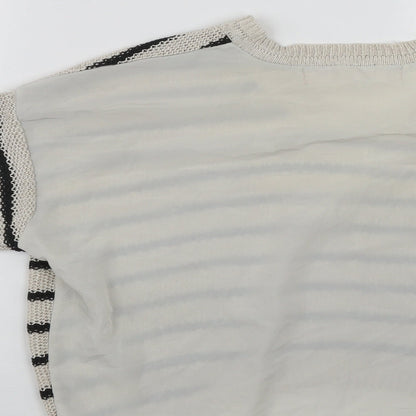 Womens UK Size 10 River Island Beige Pullover Jumper