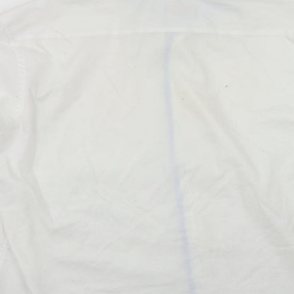 Mens UK Size XL Eterna White  Button-Up Long Sleeve Casual Shirt
