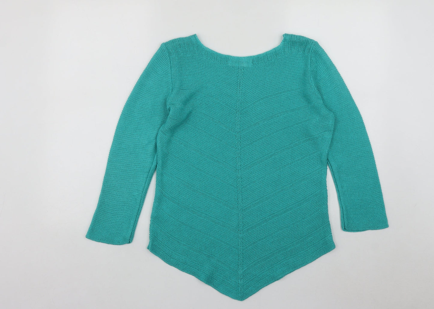 Gerard Womens Blue Boat Neck  Acrylic Pullover Jumper Size M