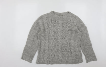 Womens UK Size M NEXT Grey Pullover Jumper
