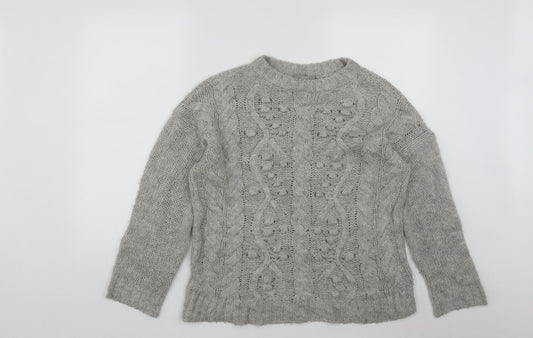 Womens UK Size M NEXT Grey Pullover Jumper