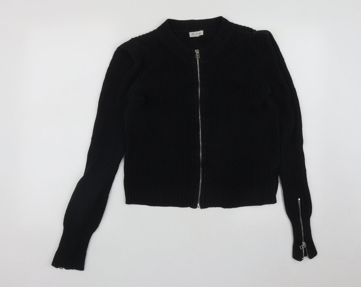 Womens UK Size S Silence + Noise Black Cardigan Jumper