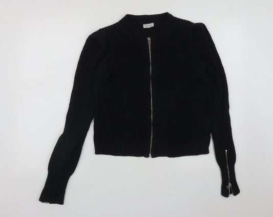 Womens UK Size S Silence + Noise Black Cardigan Jumper