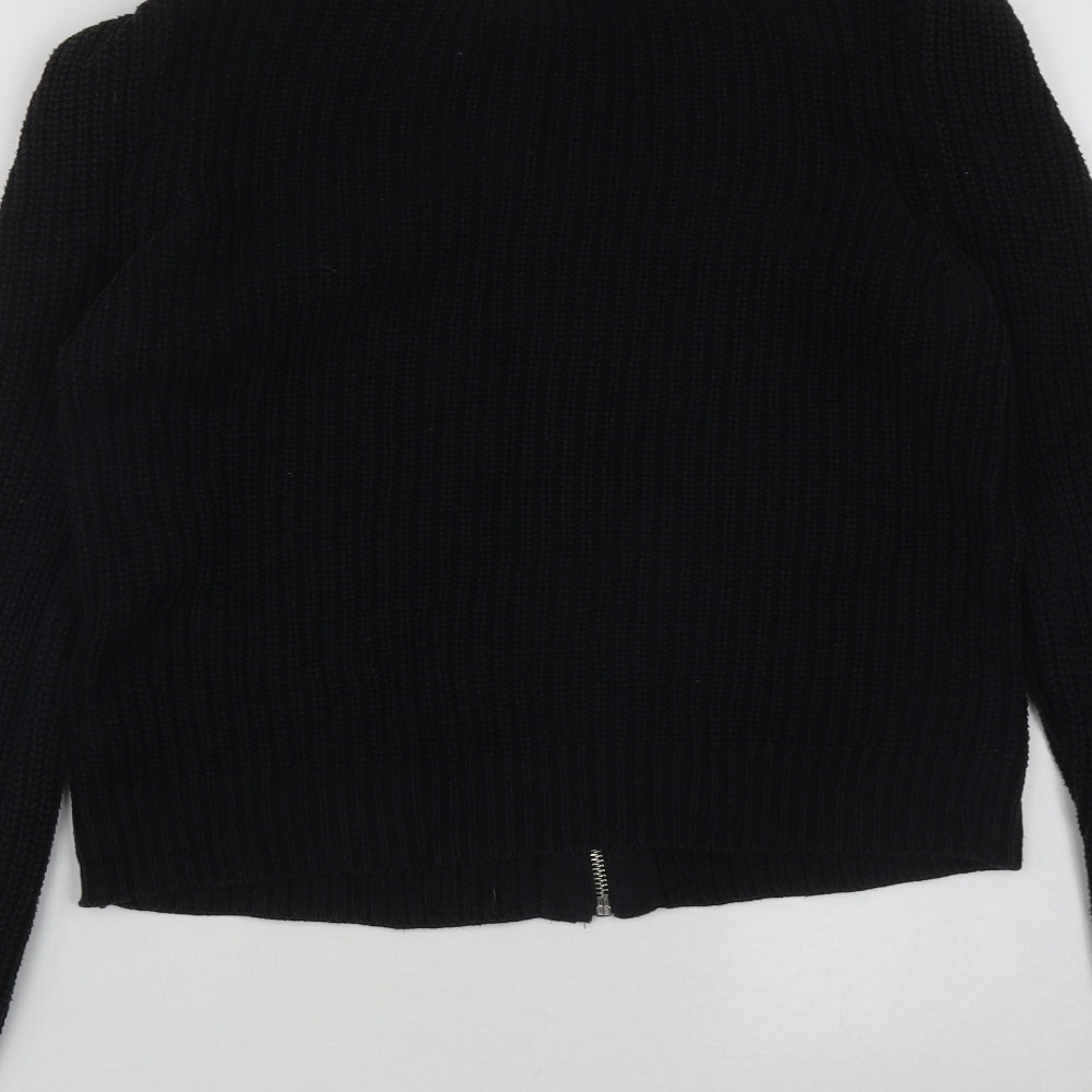 Womens UK Size S Silence + Noise Black Cardigan Jumper