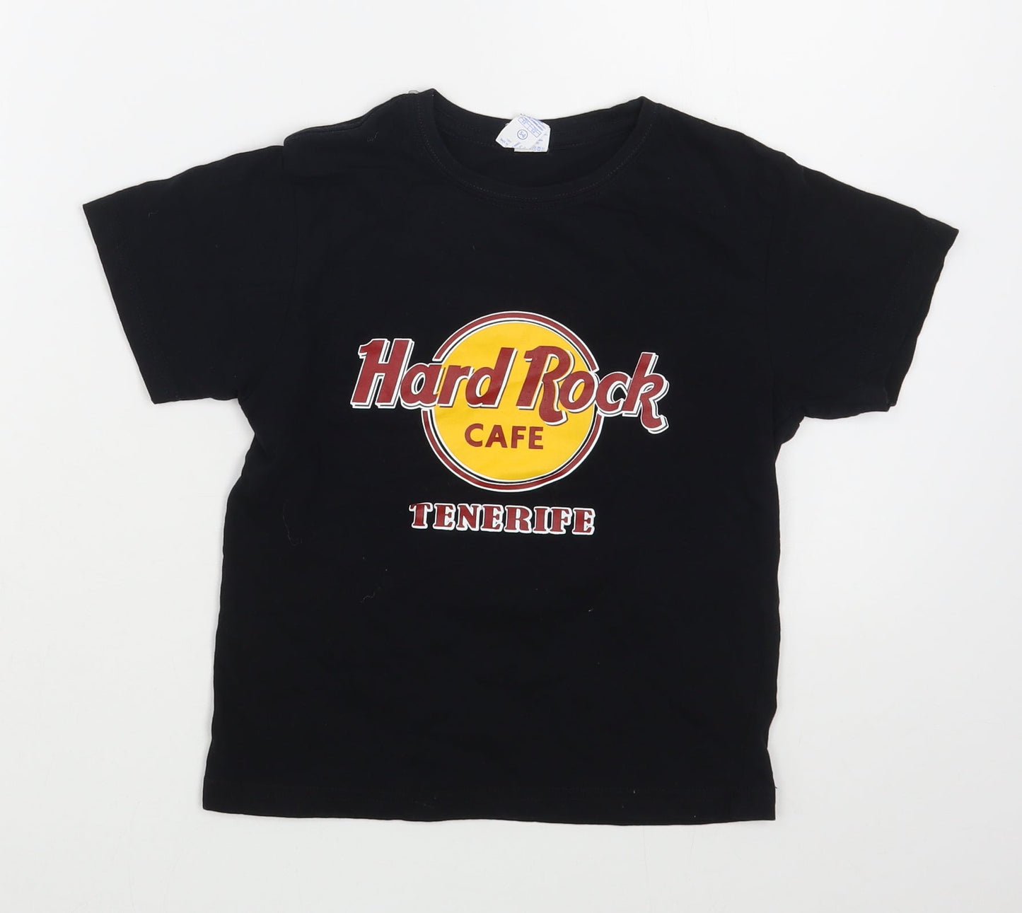 JHK Boys Black  100% Cotton Basic T-Shirt Size 5-6 Years Round Neck Pullover