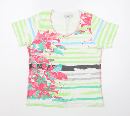 Womens UK Size 16 Emreco Multicoloured Basic T-Shirt
