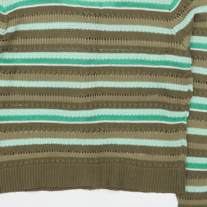 Womens UK Size M Yest Multicoloured Cardigan Jumper