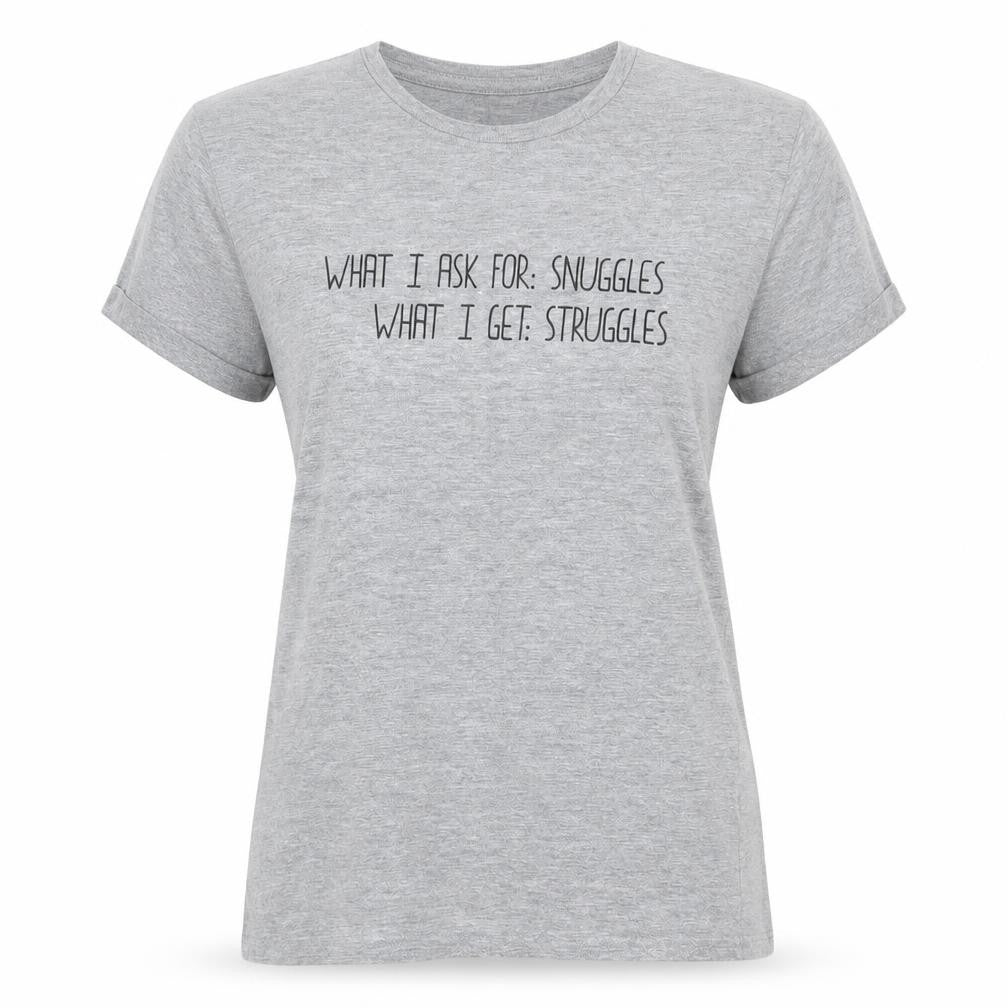 Front view of Urban Bliss women’s grey 100% cotton basic t-shirt, size UK 12, round neck