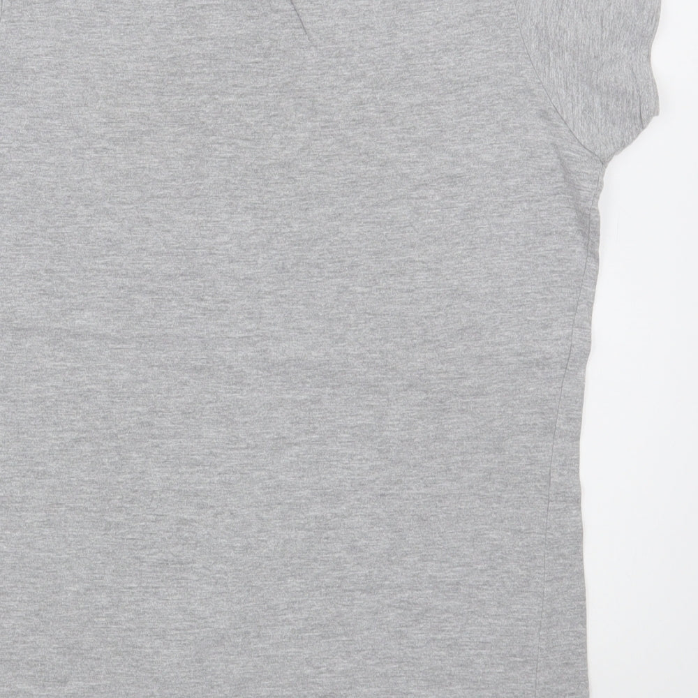 Womens UK Size 12 Urban Bliss Grey Basic T-Shirt