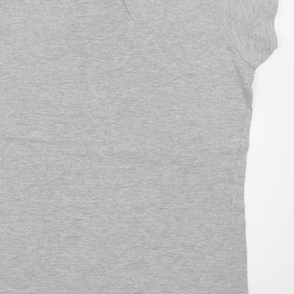 Womens UK Size 12 Urban Bliss Grey Basic T-Shirt